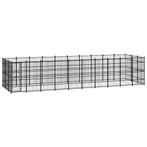 vidaXL Hondenkennel 27,65 m² staal, Verzenden, Nieuw