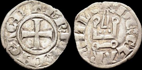 1285-1289ad Crusader Principality of Archaea Charles Ii d..., Postzegels en Munten, Munten en Bankbiljetten | Verzamelingen, Verzenden