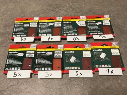 Veiling - Metabo hechtschuurbladen 115 x 103 mm set 37-delig, Bricolage & Construction, Outillage | Ponceuses