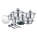 Royalty Line RL-1802: 18 Pieces Stainless Steel Cookware Set