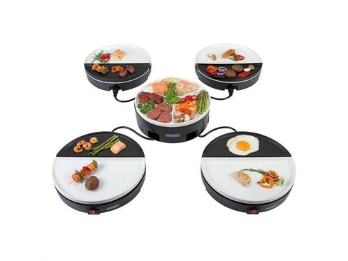 Bourgini Chefs Dinner Party Gourmetstel – 4 Personen –, Elektronische apparatuur, Gourmetstellen, Zo goed als nieuw, Verzenden