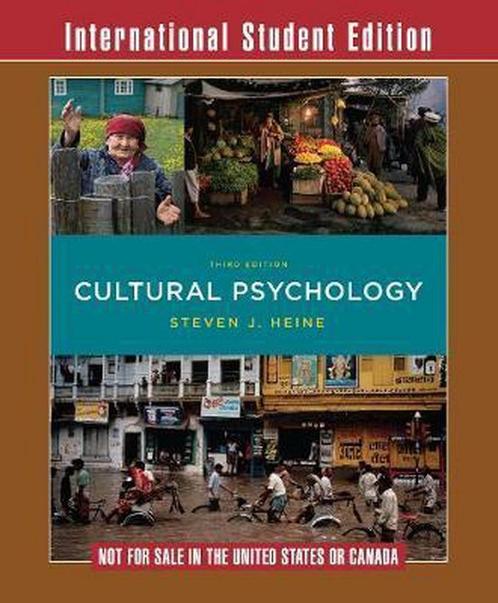 Cultural Psychology 3e 9780393283709 Steven J Heine, Boeken, Overige Boeken, Gelezen, Verzenden