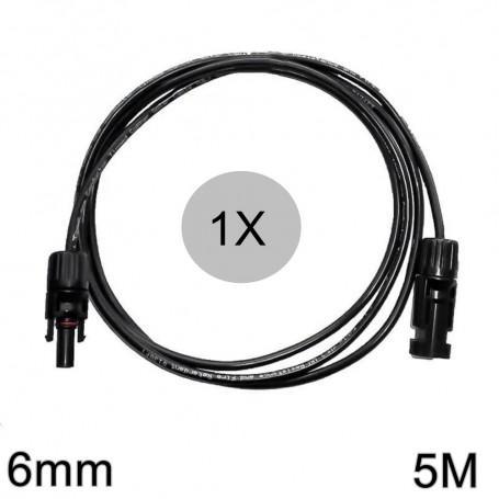 6mm MC4 verlengkabel zwart 1-20 Meter 5 Meter (Solar Kabels), Doe-het-zelf en Bouw, Zonnepanelen en Toebehoren, Nieuw, Verzenden