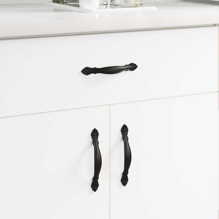 vidaXL Handvat 968 pcs Zwart Zinklegering, Doe-het-zelf en Bouw, Hang- en Sluitwerk, Nieuw, Verzenden