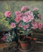 Georg Wolf (1882-1962) - Azalea flowers in a pot, Antiek en Kunst, Kunst | Schilderijen | Klassiek