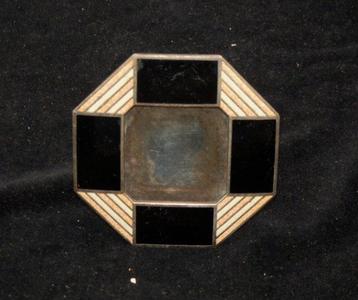 Zeldzaam emaille ART DECO metalen fotolijstje - jaren 30 -