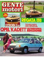 1984 GENTE MOTORI MAGAZINE 09 ITALIAANS, Nieuw