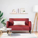 vidaXL Loveseat bank 110 cm kunstleer wijnrood, Huis en Inrichting, Zetels | Zetels, Verzenden, Nieuw