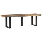 vidaXL Bankje 160 cm massief gerecycled hout en staal, Verzenden, Nieuw
