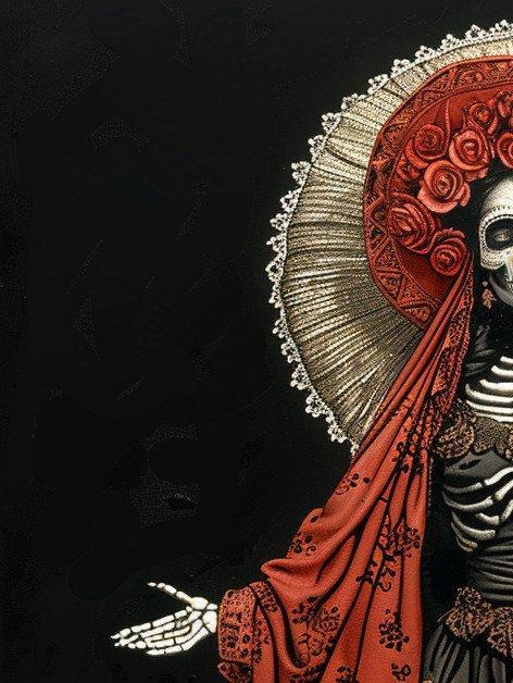 CAMILART.ES_(2002) - MEXICAN SANTA MUERTE #9, Antiquités & Art, Antiquités | Livres & Manuscrits