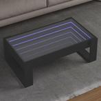vidaXL Salontafel met Infinity LED 90x53x30 cm zwart, Huis en Inrichting, Verzenden, Nieuw