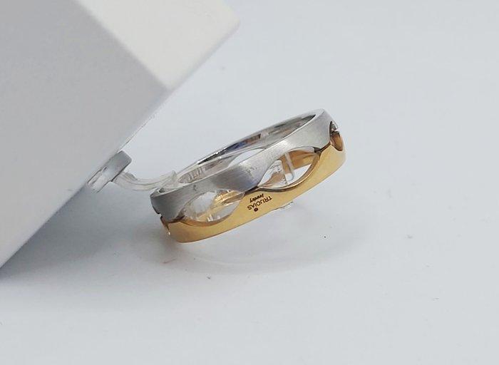 Trouwring - 19.2 kt. Roségoud, Witgoud, Handtassen en Accessoires, Antieke sieraden