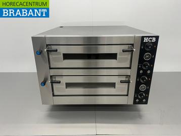 HCB RVS Pizzaoven 2 x 6 pizzas 34 cm doorsnede 400V Horeca, Ophalen of Verzenden
