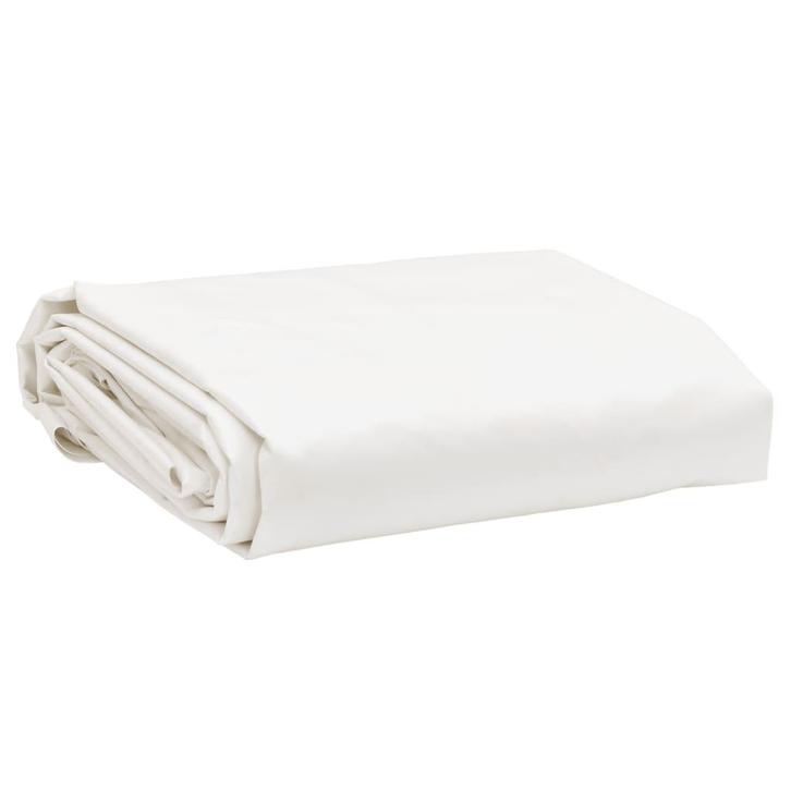 vidaXL Dekzeil 650 g/m² 5x6 m wit, Doe-het-zelf en Bouw, Overige Doe-Het-Zelf en Bouw, Nieuw, Verzenden