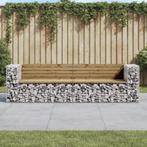 vidaXL Tuinbank schanskorfontwerp 244x71x65,5 cm, Verzenden, Nieuw