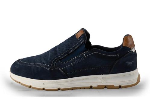 Mustang Instappers in maat 42 Blauw | 5% extra korting, Kleding | Heren, Schoenen, Blauw, Zo goed als nieuw, Overige typen, Verzenden