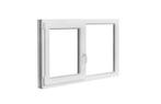 PVC raam draaikiep-vast b150xh80 cm Wit, Gevelraam of Ruit, 80 tot 120 cm, Nieuw, Ophalen of Verzenden