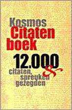 Kosmos groot citatenboek - Auteur onbekend 9789021533674, Auteur Onbekend, Verzenden
