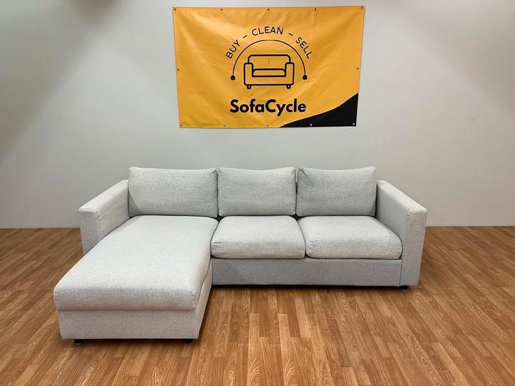 Witte IKEA VIMLE driezit met chaise longue en opbergbox, Maison & Meubles, Canapés | Coins salons complets, Enlèvement ou Envoi
