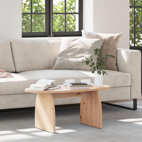 vidaXL Salontafel Natuurlijk 80 x 40 x 35 cm Massief, Huis en Inrichting, Tafels | Salontafels, Nieuw, Verzenden