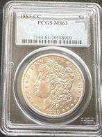 Verenigde Staten. Morgan Dollar 1883-CC, PCGS MS63, Postzegels en Munten