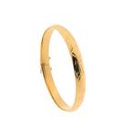 18 Krt. Gouden slavenarmband met gravures | Ø 61,6 mm, Ophalen of Verzenden, Gebruikt, Overige kleuren, Goud