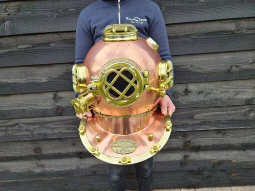 Duikhelm - Metaal - XL - Amerikaanse marine, Antiek en Kunst, Curiosa en Brocante