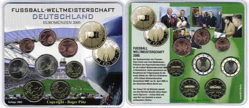 3,88 Euro 2005 Brd Kms zur 100 Euro goudMunt voetbal Wm 2..., Postzegels en Munten, Munten | Europa | Euromunten, België, Verzenden