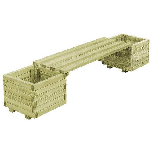 vidaXL Plantenbank geïmpregneerd grenenhout, Tuin en Terras, Bloempotten, Nieuw, Verzenden