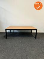 Ahrend salontafel - 120x80x40 - Zwart onderstel - beuken bla, Ophalen of Verzenden, Tafel