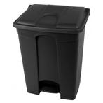 Pedaalemmer | Kunststof (Zwart) | 70L | Klapdeksel |, Verzenden, Nieuw in verpakking