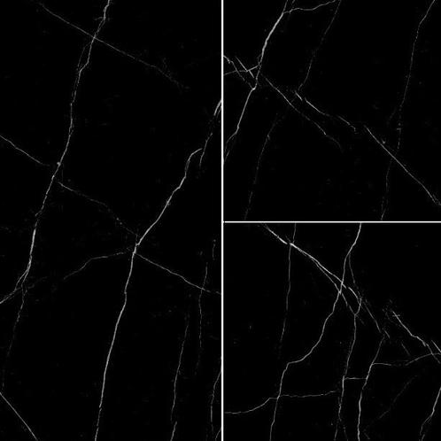 Latina Black Marmour / Zwart wit hoogglans 60x120 vloertegel, Doe-het-zelf en Bouw, Tegels, Ophalen of Verzenden