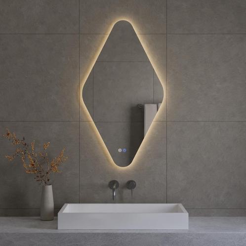 Ruit Spiegel incl. Verwarming en LED Verlichting Best Design, Doe-het-zelf en Bouw, Sanitair, Bad, Nieuw, Ophalen of Verzenden