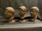 sculptuur, Imperatori romani - 27 cm - Marmer, Metaal