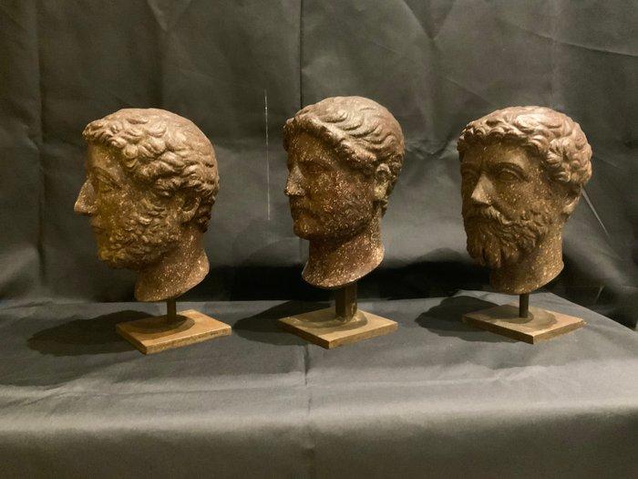 sculptuur, Imperatori romani - 27 cm - Marmer, Metaal, Antiek en Kunst, Antiek | Keramiek en Aardewerk