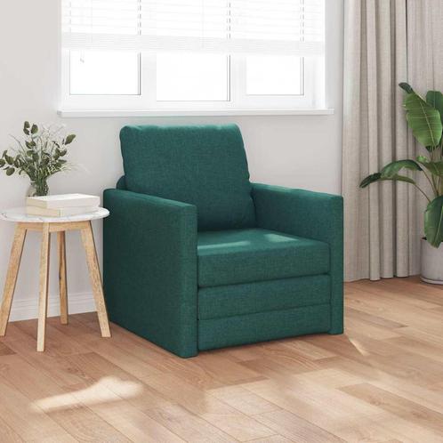 vidaXL Vloerslaapbank met kussen Donkergroen 74 x 77 x 81 cm, Huis en Inrichting, Zetels | Zetels, Nieuw, Verzenden
