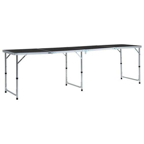Campingtafel Aluminium 240cm | OP=OP | Inklapbaar -40%, Caravans en Kamperen, Kampeermeubelen, Campingtafel, Nieuw, Verzenden