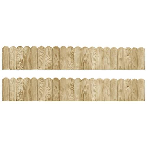 vidaXL Gazonranden 2 st 120 cm geïmpregneerd grenenhout, Tuin en Terras, Bielzen en Borduren, Nieuw, Verzenden