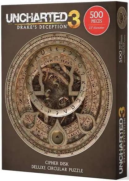 Uncharted Cipher Disk Circular Deluxe Puzzel (500 stukken), Collections, Cinéma & Télévision, Enlèvement ou Envoi
