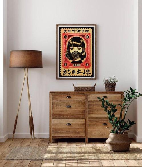 Kobalt (1970) - Earth 2075 (Galaxy Stamp series), Antiek en Kunst, Kunst | Schilderijen | Modern