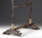 Porte-serviette à main (tenugui’kake) - Bois laqué, Laiton -