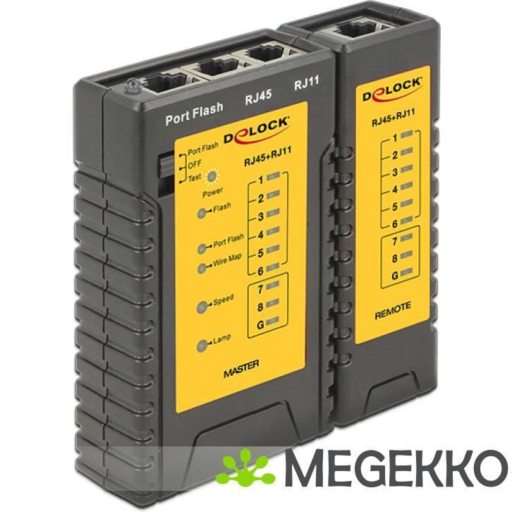 Delock 86407 Kabeltester RJ45 / RJ12 + Portfinder, Informatique & Logiciels, Ordinateurs & Logiciels Autre, Envoi