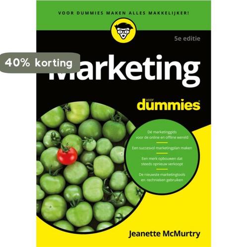 Marketing voor dummies / Voor Dummies 9789045353944, Boeken, Economie, Management en Marketing, Zo goed als nieuw, Verzenden