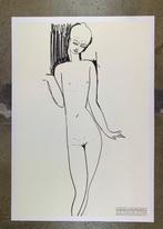 Amedeo Modigliani (after) - Nudo feminile di fronte -, Antiek en Kunst, Kunst | Tekeningen en Fotografie