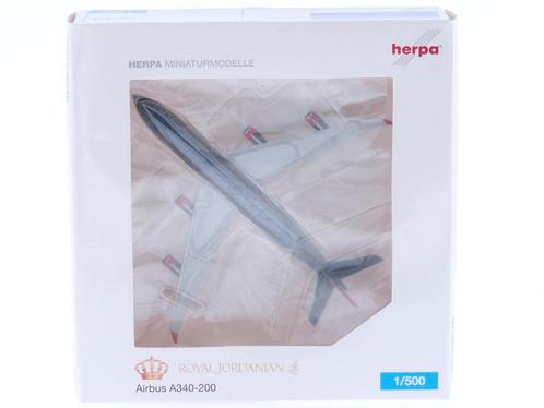 Schaal 1:500 Herpa 520799 Royal Jordanian Airbus A340-200..., Hobby en Vrije tijd, Modelbouw | Vliegtuigen en Helikopters, Zo goed als nieuw