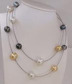 Collier Platine - Perle deau salée certifiée