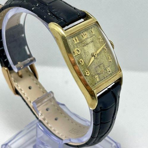 Hamilton - Austin 10k Gold filled Historic Piece - Zonder, Handtassen en Accessoires, Horloges | Heren
