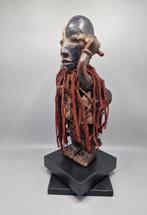 Standbeeld NKESHI BAKONGO DUBBELE HOOFD - Bakongo - DR Congo, Antiek en Kunst