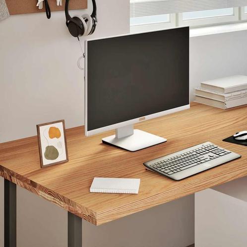 vidaXL Bureaublad rechthoekig 240x80x4 cm massief eikenhout, Huis en Inrichting, Bureaus, Nieuw, Verzenden