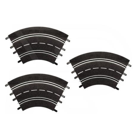 Bocht 1/60º Carrera 3 stuks | 20571, Hobby en Vrije tijd, Modelbouw | Auto's en Voertuigen, Verzenden